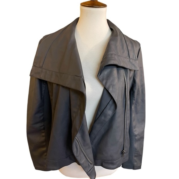 Vegan Leather Moto Jacket by JACK - Picture 9 of 12